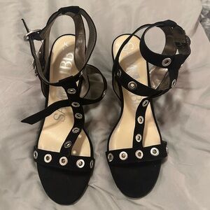 Sam & Libby for Target Studded Black Sandals/Heels